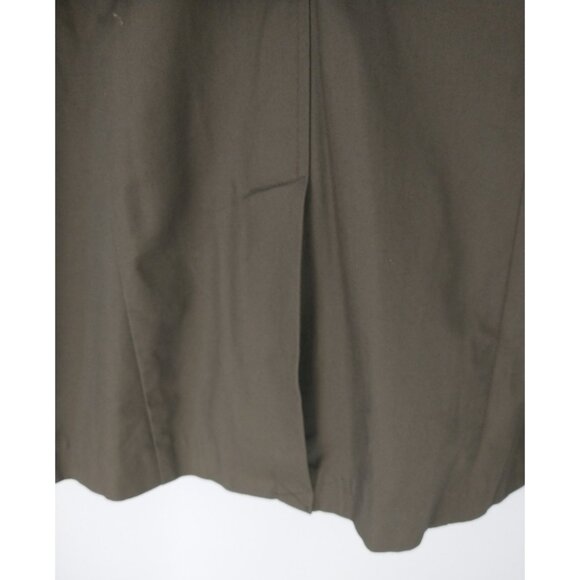 Forever 21 Women's Trench Coat Army Green Mid Length Belt Pockets Cotton - Large - Picture 10 of 12